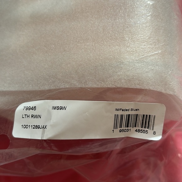 NWTO Coach authentic 79946 faded blush cross grain leather Rowan satchel - Picture 3 of 11